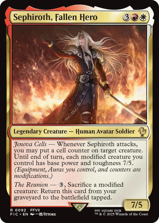 Sephiroth, Fallen Hero