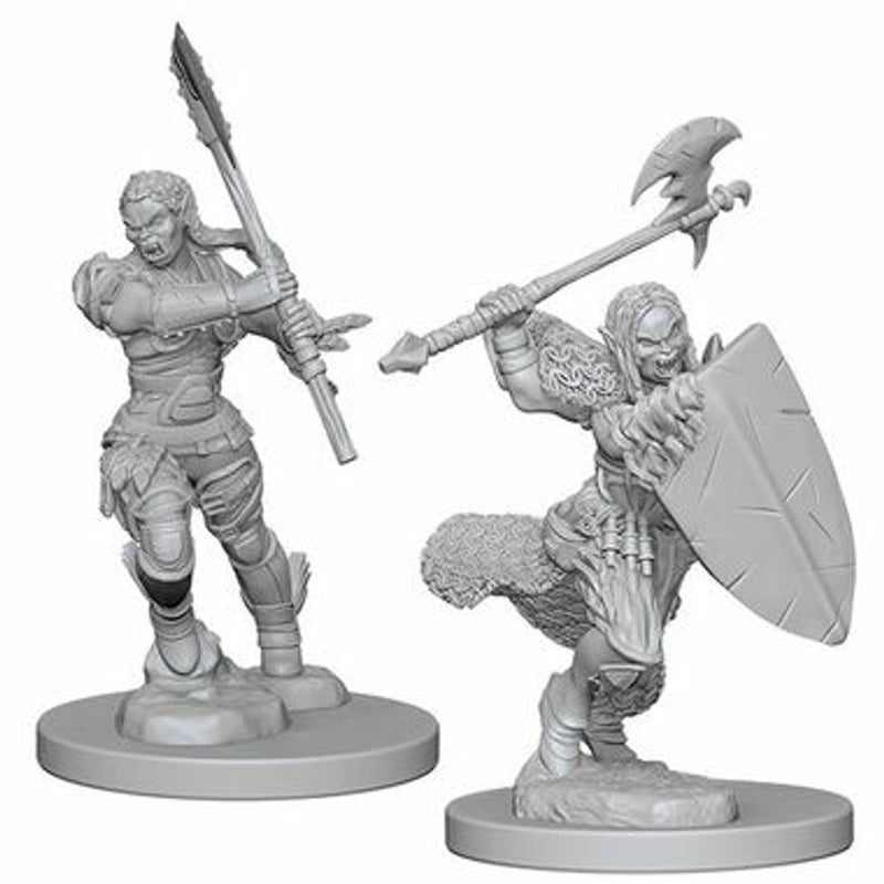 Pathfinder Battles Deep Cuts Unpainted Miniatures: Half-Orc Female Barbaria