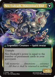 Exdeath, Void Warlock (Extended Art) (Back)