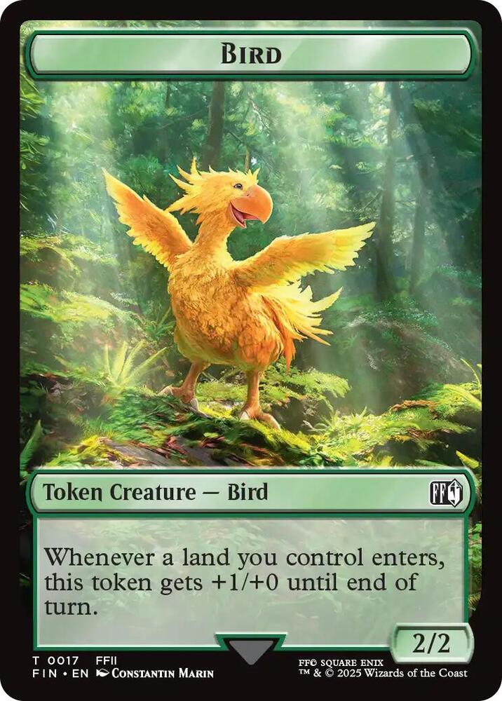 Hero (0008) // Bird (0017) Double-Sided Token (Back)