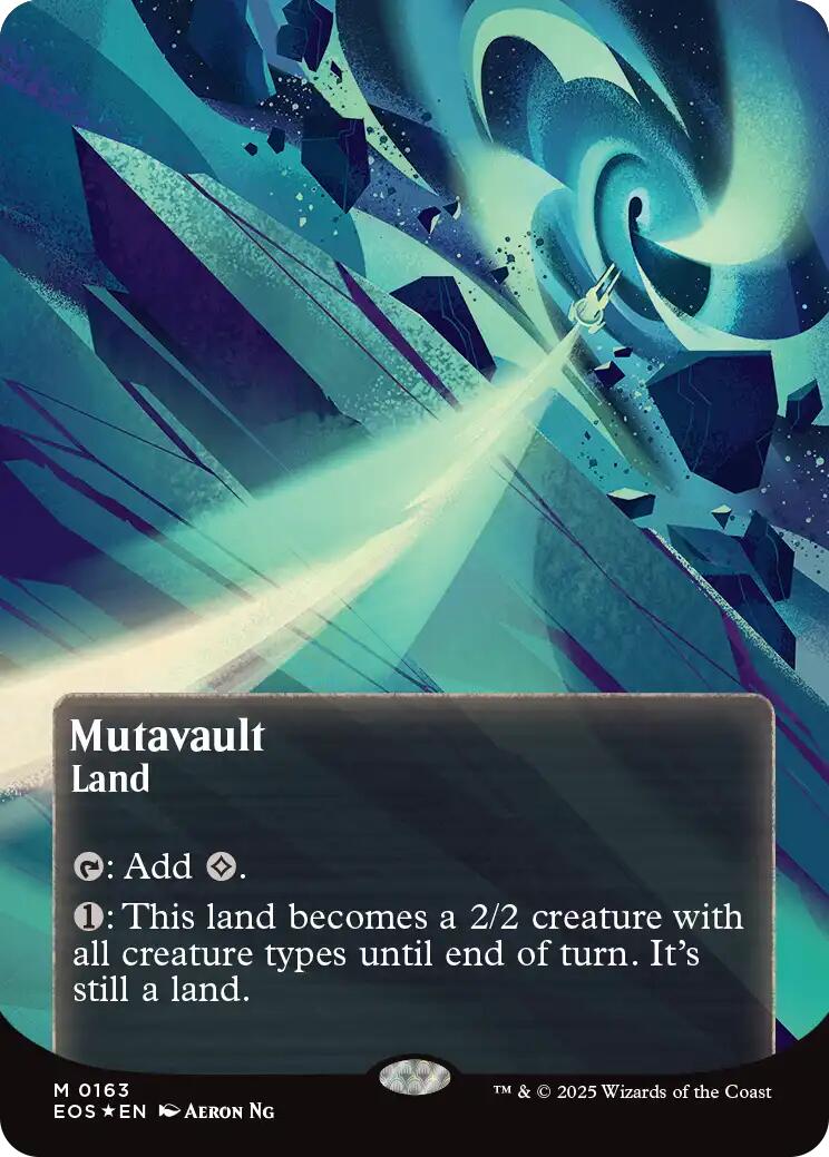 Mutavault 0 Borderless Galaxy Foil