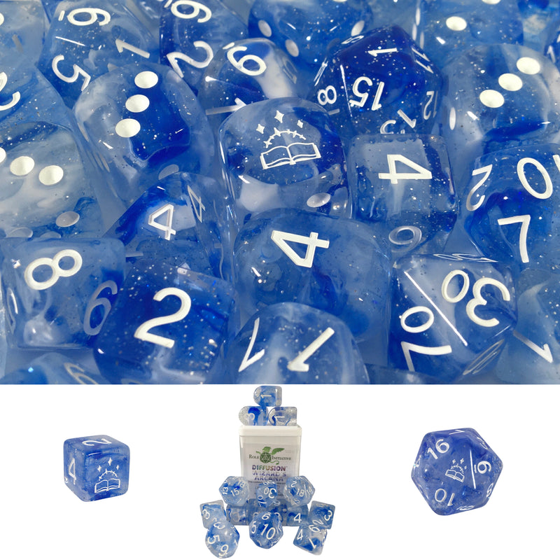 Role 4 Initiative Set of 15 Dice with Arch D4 Diffusion Wizards Arcana with Symbol