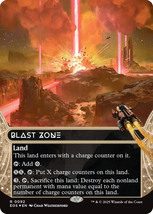 Blast Zone 00 Borderless Galaxy Foil