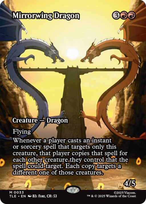 Mirrorwing Dragon (Borderless) - Avatar: The Last Airbender: Eternal-Legal #33 Magic: The Gathering card