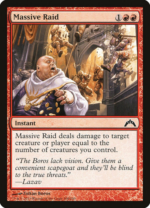 Massive Raid - Gatecrash #100 Magic: The Gathering card