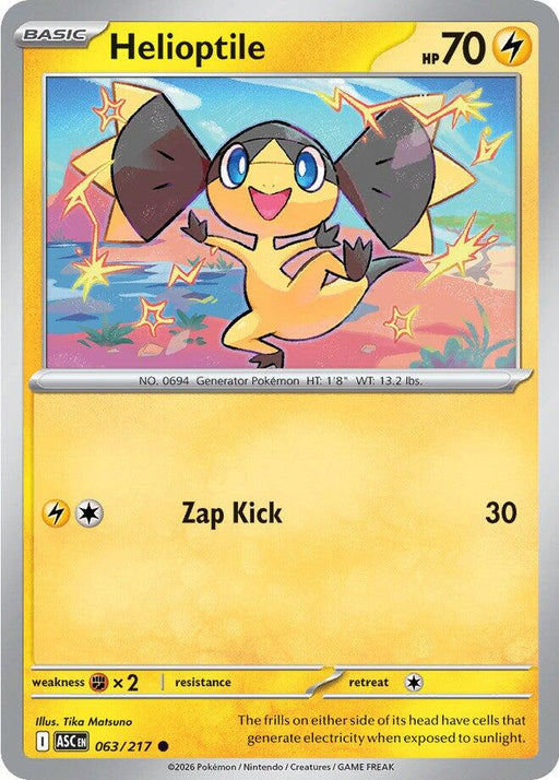 Helioptile - ME: Ascended Heroes #063/217 Pokémon card