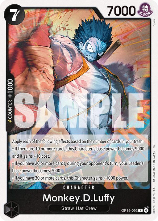 Monkey.D.Luffy (OP15-092) - Adventure on Kami's Island #EB04 - OP15-092 One Piece Card Game card
