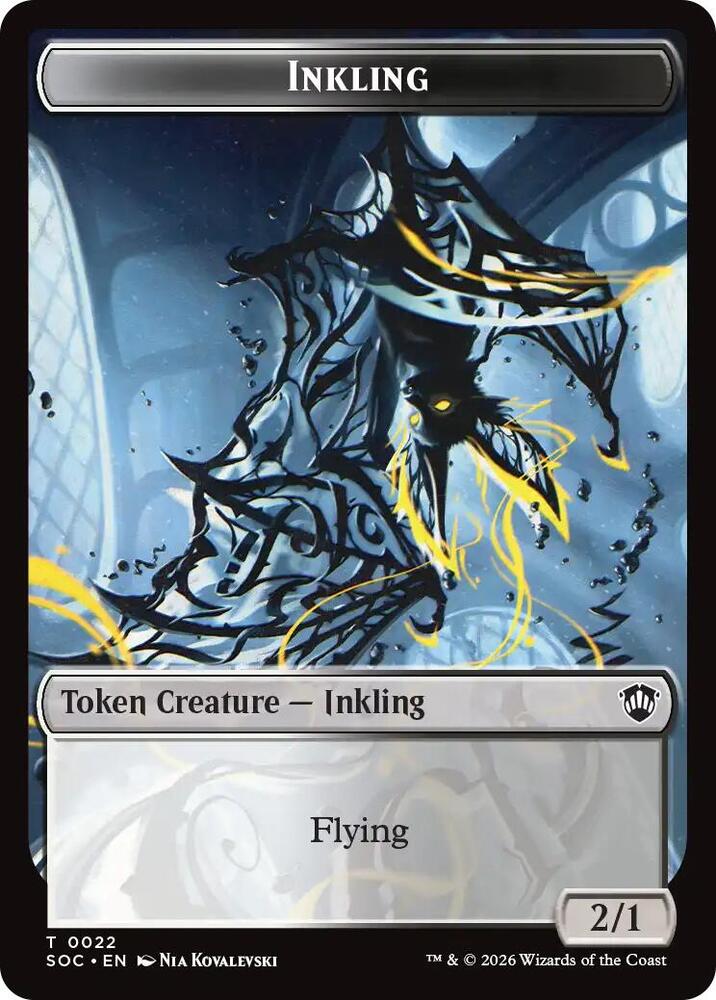 Cat // Inkling (0022) Double-Sided Token (Back)