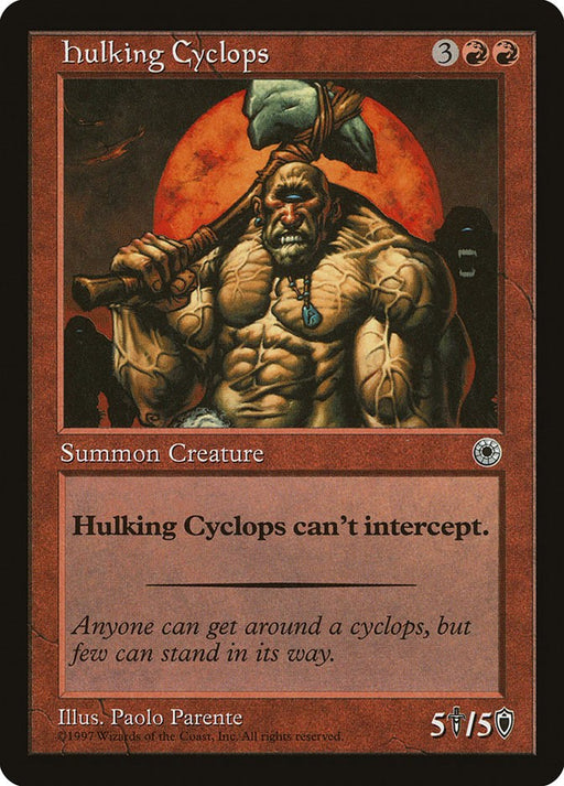 Hulking Cyclops - Portal #134 Magic: The Gathering card
