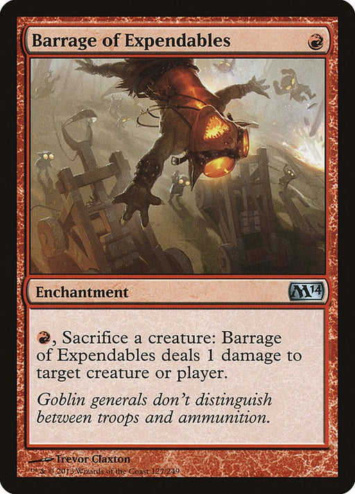 Barrage of Expendables - Magic 2014 (M14) #127 Magic: The Gathering card