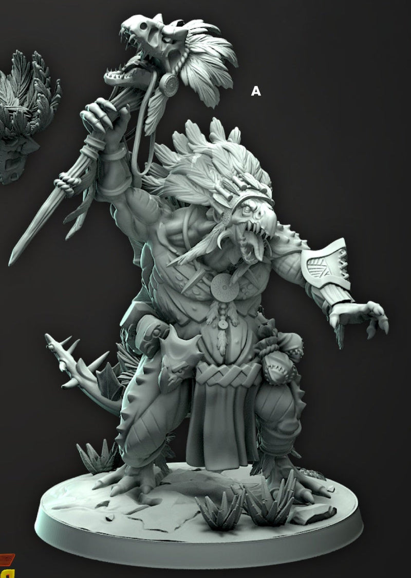 Gozhoo Spirit Channelers – Saurus Rovers Monster Miniatures