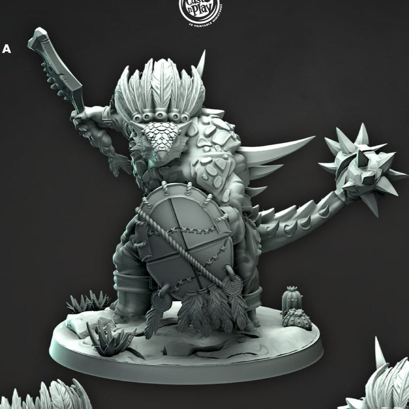 Unega Justiciars – Saurus Rovers Monster Miniatures