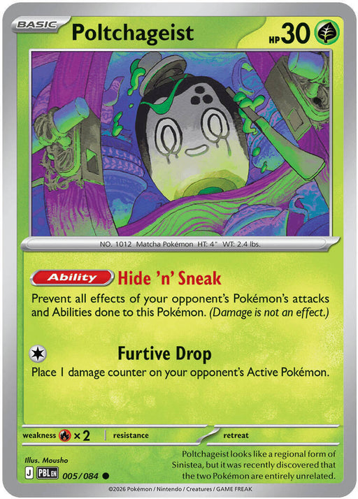 Poltchageist - ME05: Pitch Black #005/084 Pokémon card