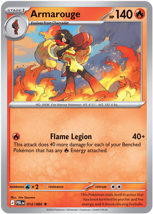 Armarouge - 012/084 - ME05: Pitch Black #012/084 Pokémon card