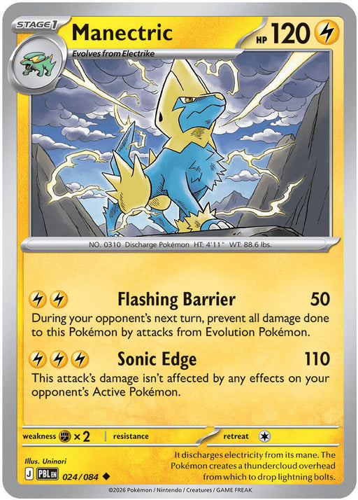 Manectric - 024/084 - ME05: Pitch Black #024/084 Pokémon card
