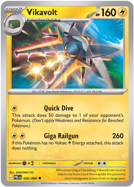 Vikavolt - ME05: Pitch Black #026/084 Pokémon card