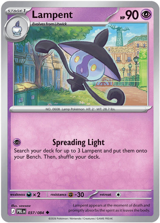 Lampent - ME05: Pitch Black #037/084 Pokémon card