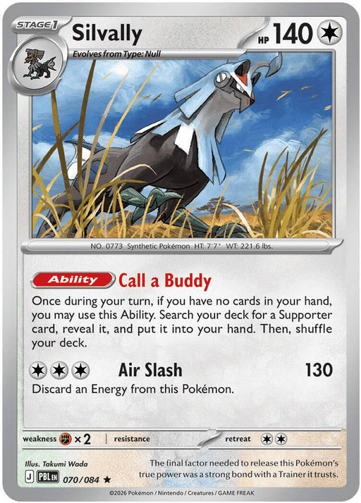 Silvally - 070/084 - ME05: Pitch Black #070/084 Pokémon card