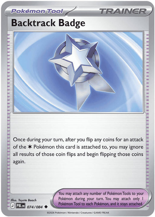 Backtrack Badge - ME05: Pitch Black #074/084 Pokémon card