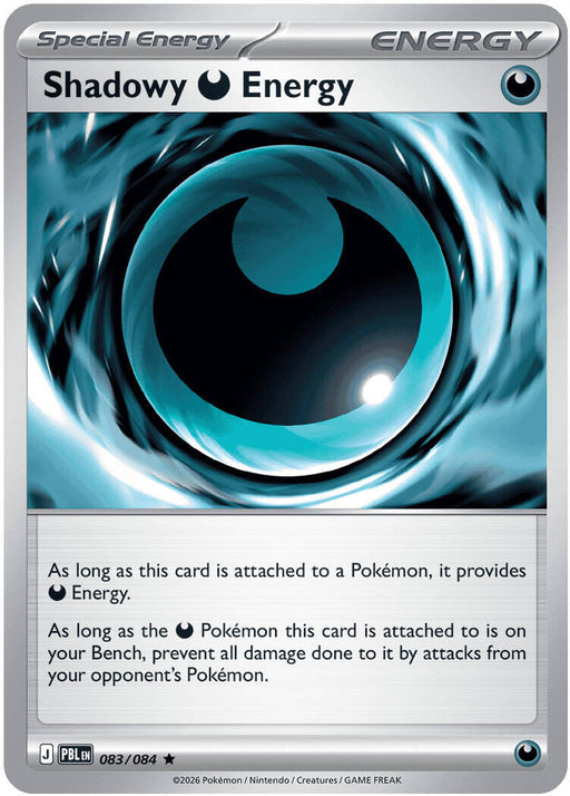 Shadowy Darkness Energy - ME05: Pitch Black #083/084 Pokémon card