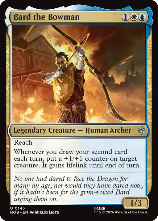 Bard the Bowman - The Hobbit #145 Magic: The Gathering card