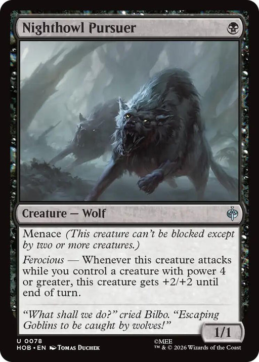 Nighthowl Pursuer - The Hobbit #78 Magic: The Gathering card