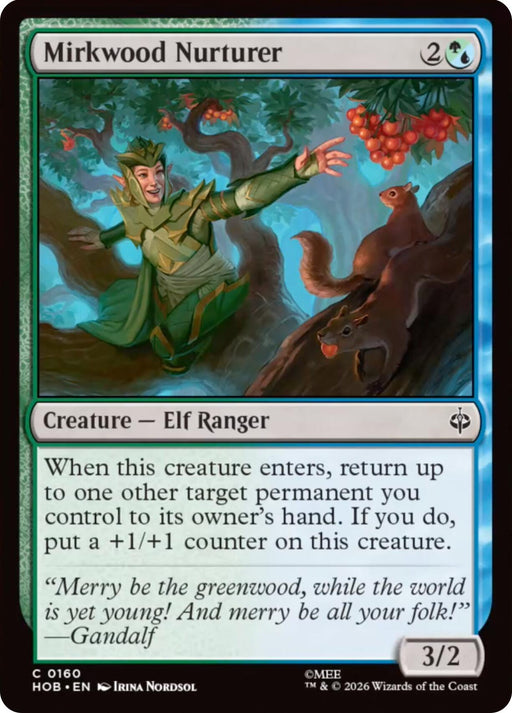 Mirkwood Nurturer - The Hobbit #160 Magic: The Gathering card