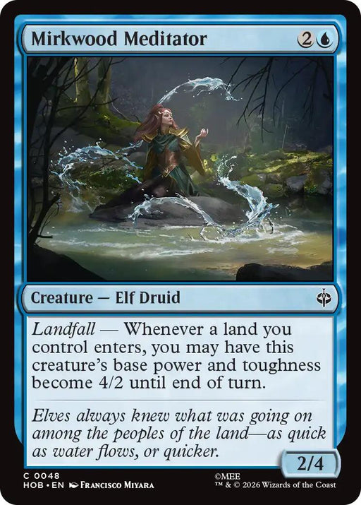 Mirkwood Meditator - The Hobbit #48 Magic: The Gathering card