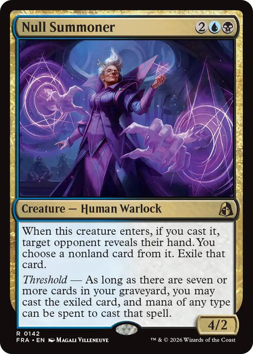 Null Summoner - Reality Fracture #142 Magic: The Gathering card