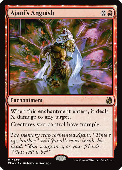 Ajani's Anguish - Reality Fracture #72 Magic: The Gathering card