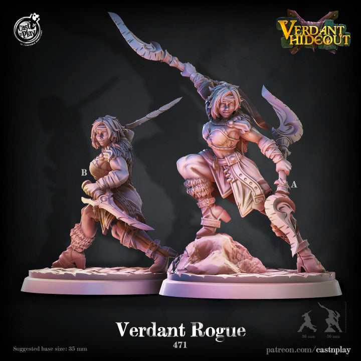 Verdant Rogue Female Miniatures