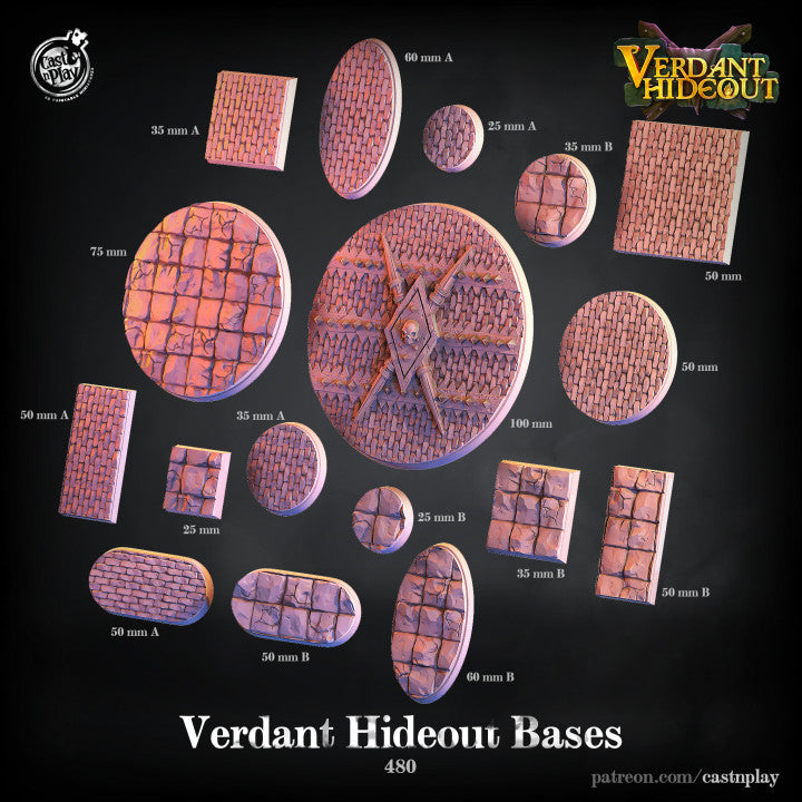 Verdant Hideout Miniature Bases
