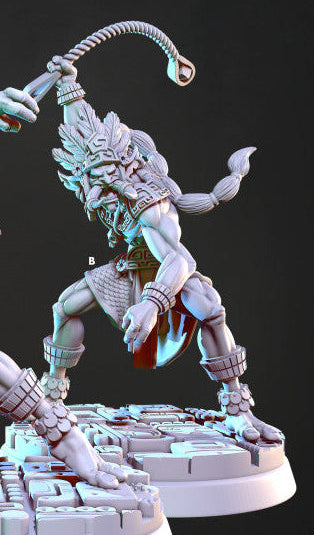 Izel, Ranged Warrior – Tribal Hunter Miniature
