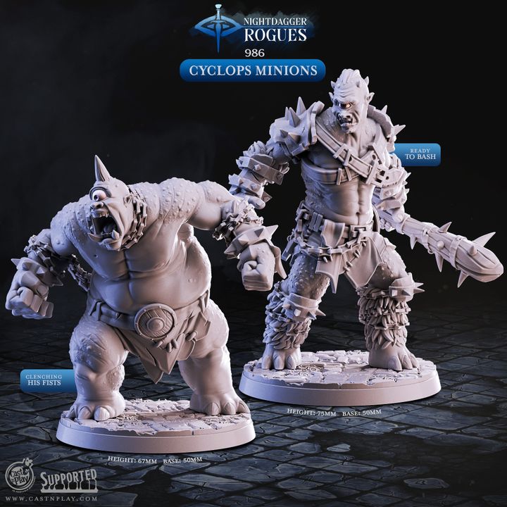 Cyclops Minion Miniatures - Nightdagger Rogues