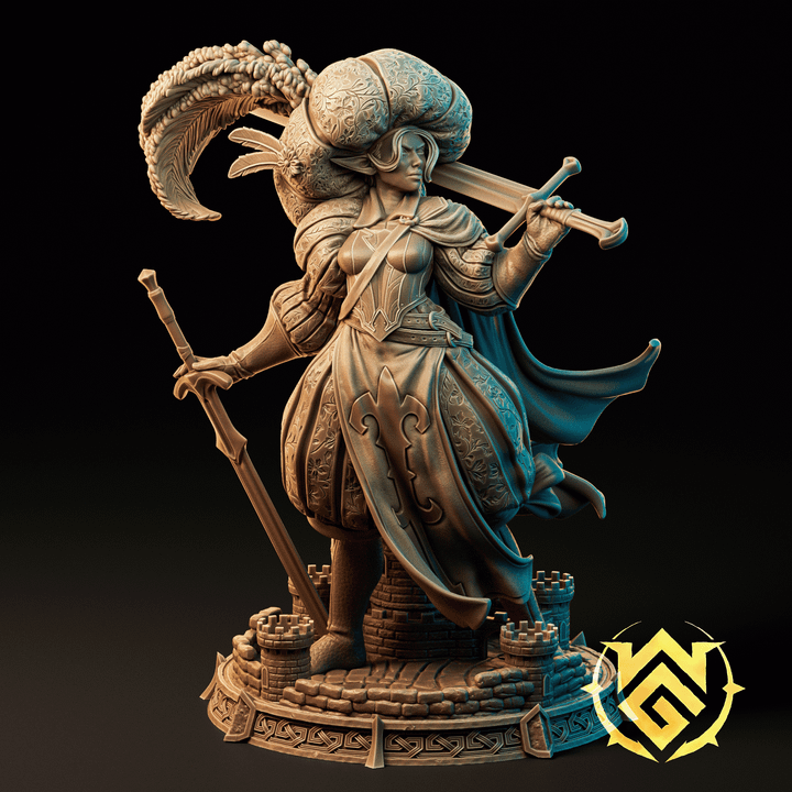 Adalina Blade Queen Elf Dervish Miniature & Bust