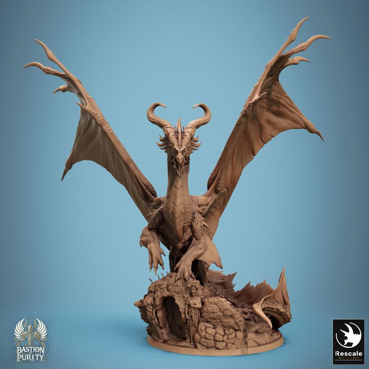 Legendary Metallic Bronze Dragon - Door