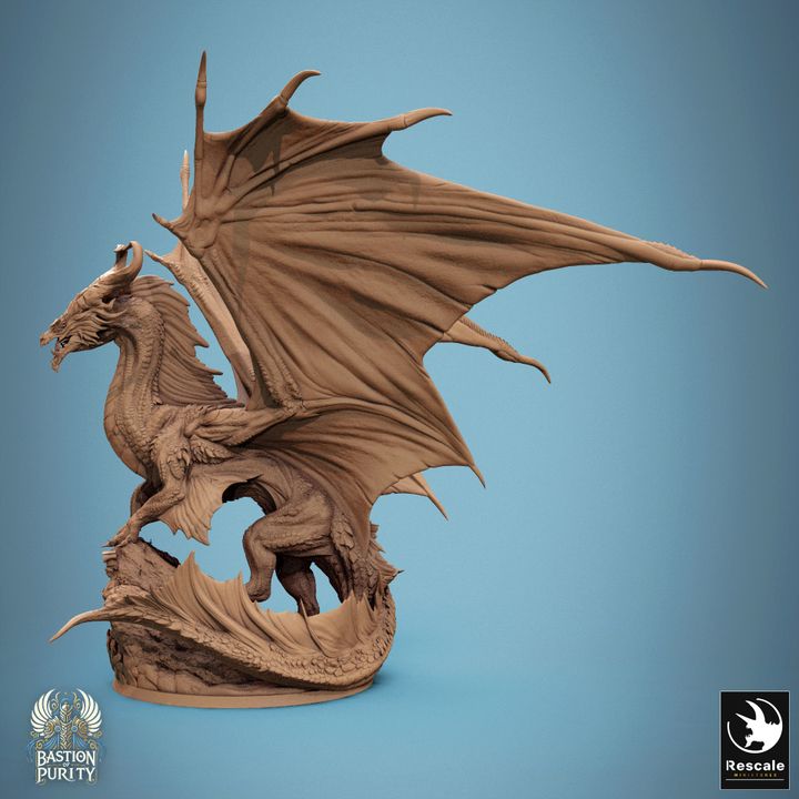 Legendary Metallic Bronze Dragon - Door