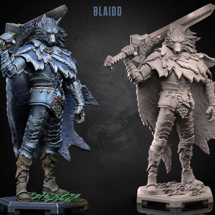 Blaidd Half-Wolf – Elden Ring Inspired Miniature