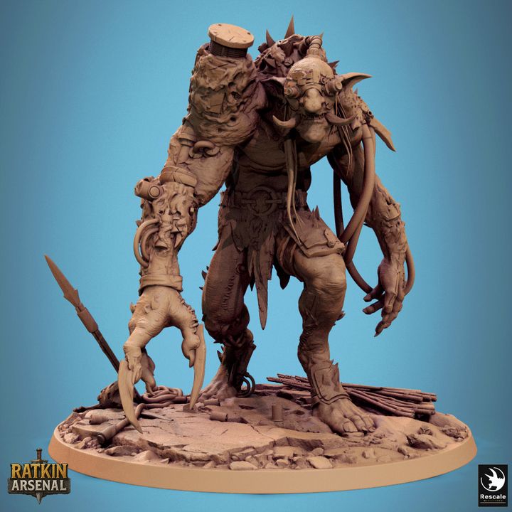 Experimental Blight Troll – Ratkin Bioengineered Mutant Miniature