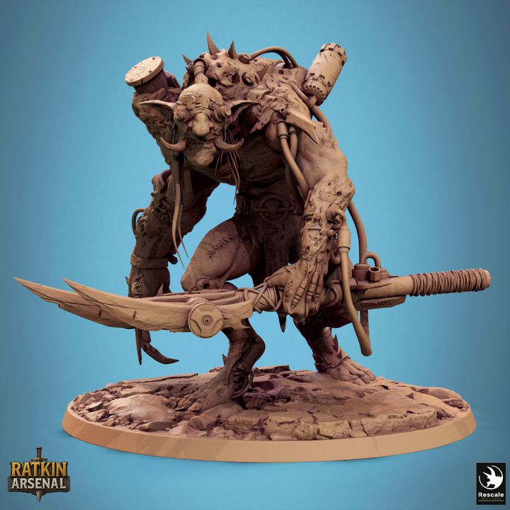 Experimental Blight Troll – Ratkin Bioengineered Mutant Miniature