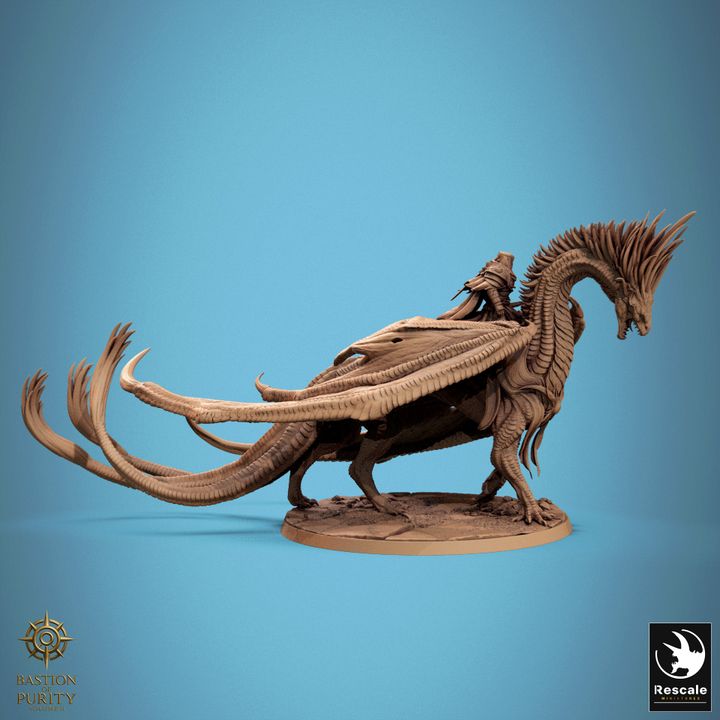 Watcher of the Silent Sentinels – Dragon Miniature (Mounted & Wild)