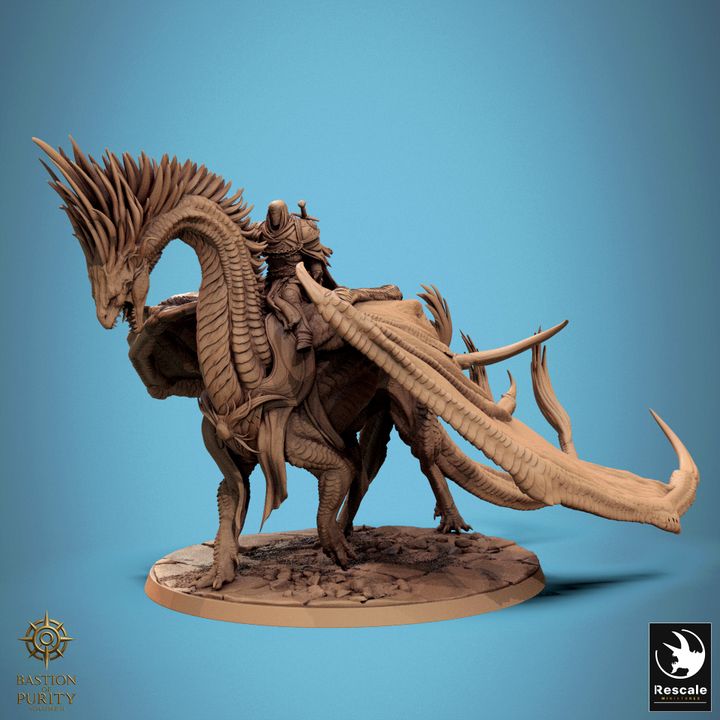 Watcher of the Silent Sentinels – Dragon Miniature (Mounted & Wild)