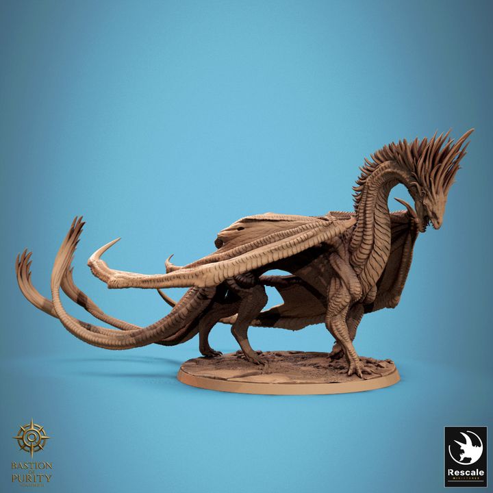 Watcher of the Silent Sentinels – Dragon Miniature (Mounted & Wild)