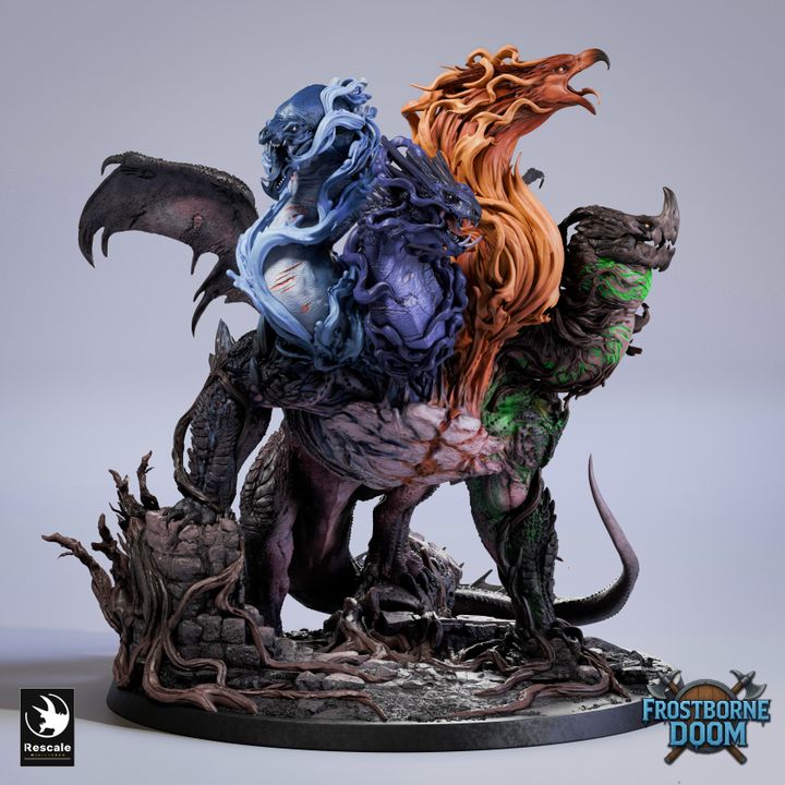 Elemental Dragon – Frostborne Doom Miniature