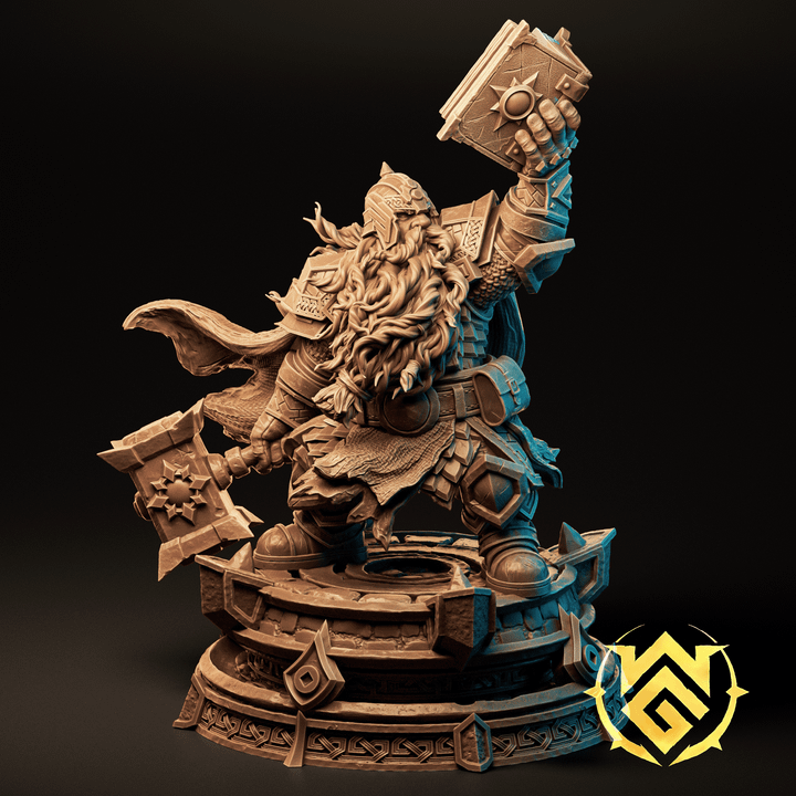 Emgus the Holy – Dwarven Cleric / Paladin – Statue & Bust