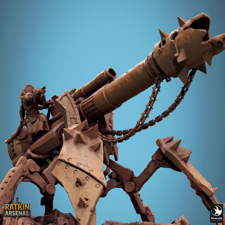 Ratkin Heavy Plasma Cannon – War Machine Miniature