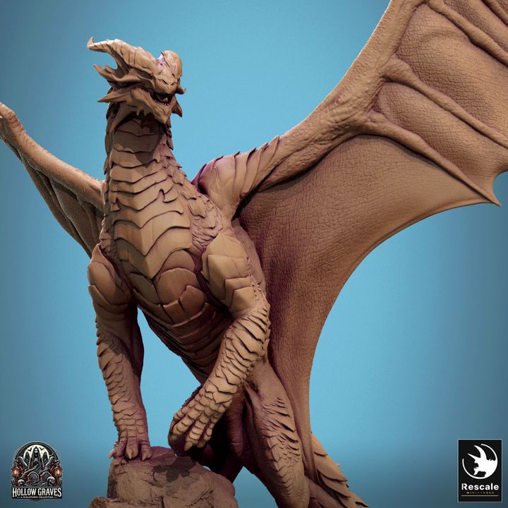 Legendary Metallic Copper Dragon - Roar