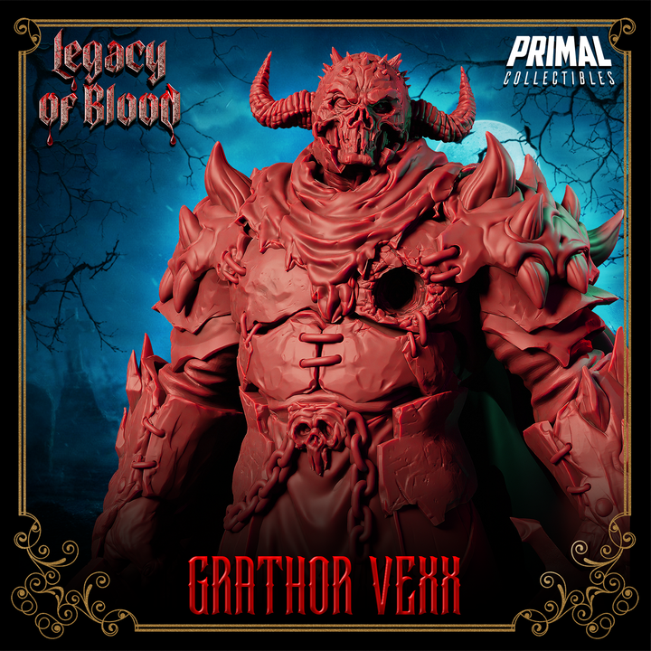 Grathor Vexx, Death Knight Undead Spirit Miniature