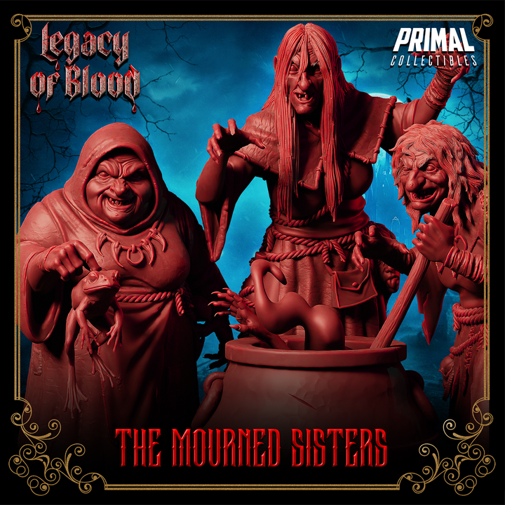 The Mourned Sisters Miniature - Legacy of Blood Witches
