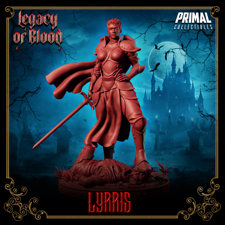 Paladin Lyrris – Female Vampire Hunter Miniature